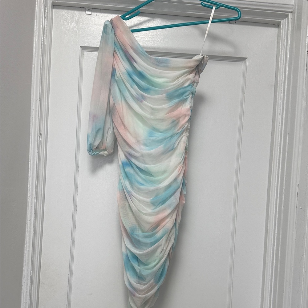 BCBGeneration One Shoulder Pastel Dress